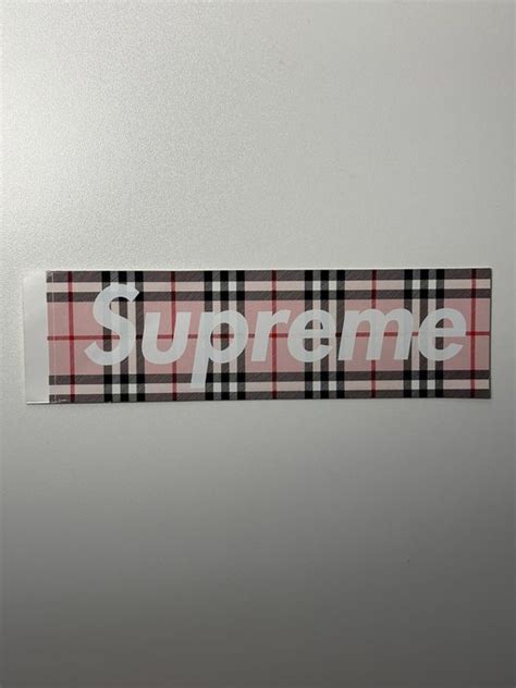 supreme burberry box logo grailed
